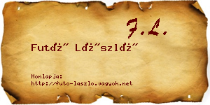 Futó László névjegykártya